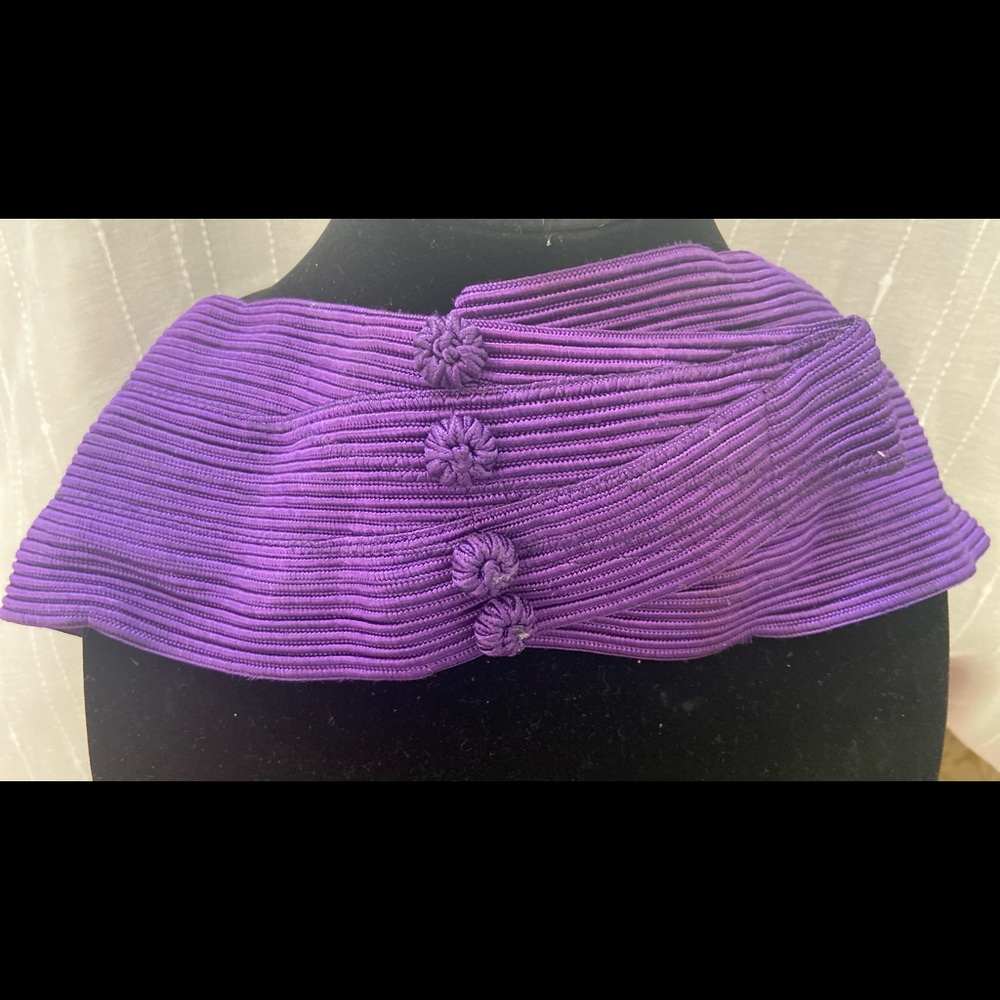 Vintage Deep amethyst wrap belt